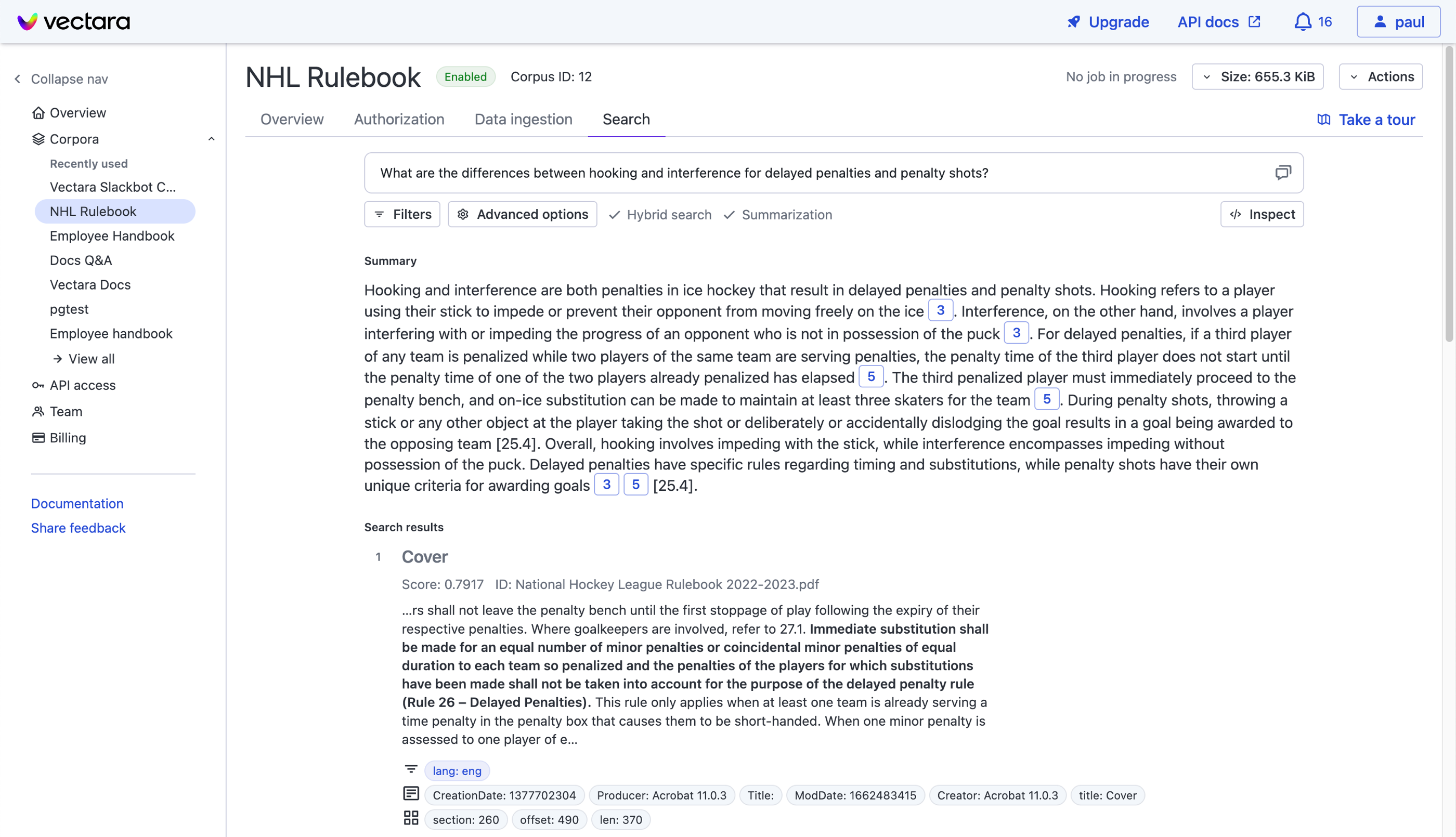 Retrieval Augmented Generation (RAG) Summary Example