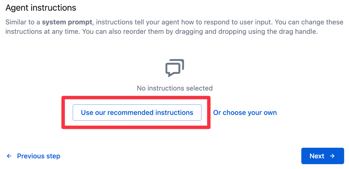 Select recommended instructions